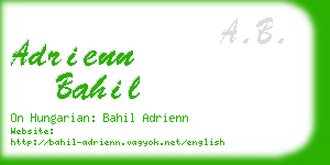 adrienn bahil business card